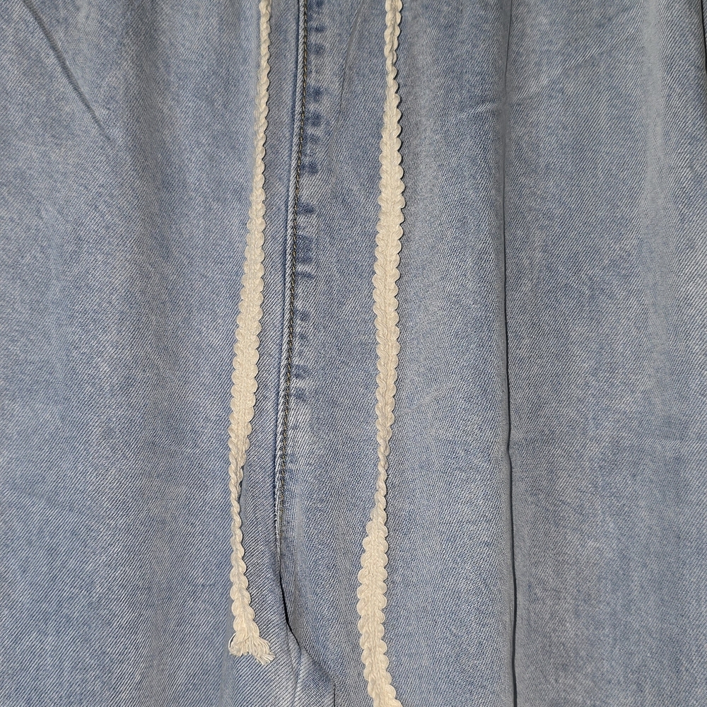 Women's L POL Star Patchwork Jogger Pants Boho Hippie Trendy NWOT - Picture 6 of 11
